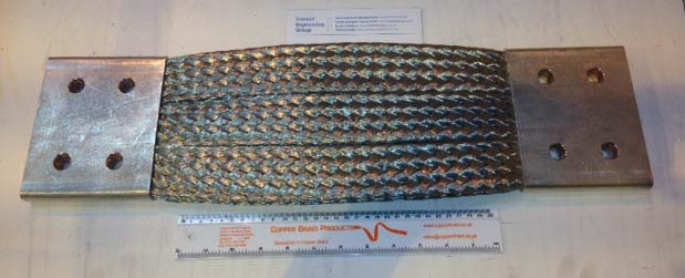 1600 mm2 copper braid busbar